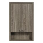 Luxo Marble ECO C2235 B Bathroom Wall Cabinet with (2) Doors and (1) Open Bottom Shelf, 2-Door, 1-Shelf