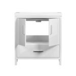 Luxo Marble SMALLY 3019 W Bathroom Vanity, 30 in W Cabinet, 19 in D Cabinet, 31-1/2 in H Cabinet, MDF