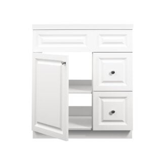 Luxo Marble West Series WEST V3122MAG Bathroom Vanity, 30-1/4 in W Cabinet, 21-1/4 in D Cabinet, 35-3/4 in H Cabinet