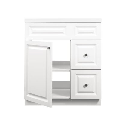 Luxo Marble West Series WEST V3122MAG Bathroom Vanity, 30-1/4 in W Cabinet, 21-1/4 in D Cabinet, 35-3/4 in H Cabinet