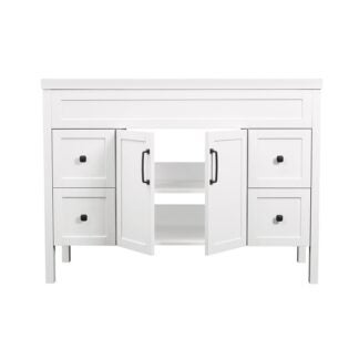 Luxo Marble Nord Series NORD V4922MAG Bathroom Vanity, 48-1/4 in W Cabinet, 21-1/4 in D Cabinet, 35-3/4 in H Cabinet