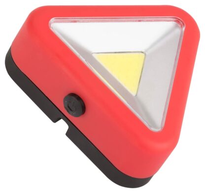 PowerZone 12620 COB LED Triangle Work Light, Red Reflector, ABS/PS Reflector, 3-1/4 in W Reflector Sells in Quantity of 12