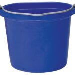 Fortex-Fortiflex FB-108 Series FB-108BL Bucket, 8 qt Volume, Rubber/Polyethylene, Blue