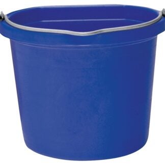 Fortex-Fortiflex FB-108 Series FB-108BL Bucket, 8 qt Volume, Rubber/Polyethylene, Blue