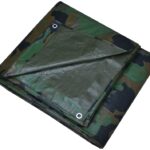 ProSource C1212110 Tarpaulin, 16 ft L, 12 ft W, 6 mil Thick, Polyethylene, Camouflage