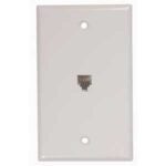 RCA CTP247WHR Telephone Wallplate, White