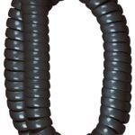 Audiovox CTP280BLR Spiral Handset Cord, Black Sheath