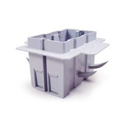 IPEX 220022 ICF Electrical Box, 3-Gang, PVC, Gray