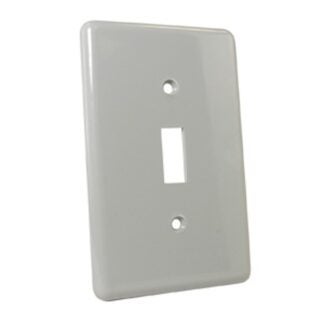 IPEX 20232 Switch Plate, 4.752 in L, 3 in W, 1-Gang, PVC, Gray