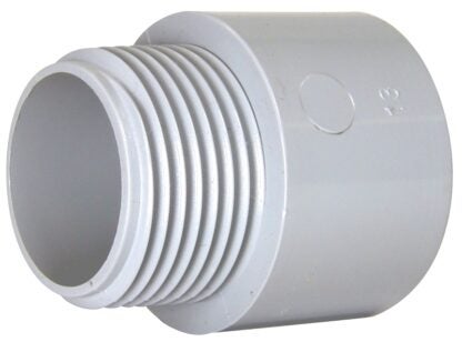 IPEX 020417 Conduit Adapter, 3 in Hub x MPT, 4 in L, PVC