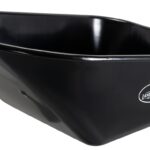 Landscapers Select 34637 Wheelbarrow Tray, 38-1/8 in L, 25-1/2 in W, 6 cu-ft, Steel, Black