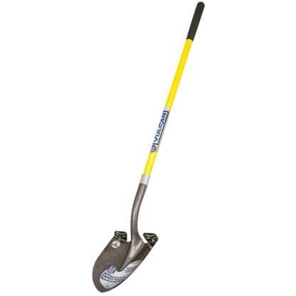 Vulcan 34541 PRL-F Shovel, 14 ga, Carbon Steel Blade, Fiberglass Handle, Cushion Grip Handle, 48 in L Handle