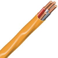 Romex 47181335 Building Wire, 10 AWG Wire, 3 -Conductor, 30 m L, Copper Conductor, PVC Insulation, Nylon Sheath