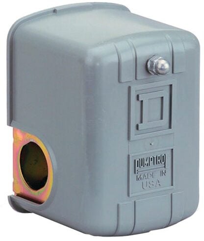 Square D Pumptrol FHG2J27BP Air Compressor Pressure Switch, For: Jet, Submersible, Reciprocating and All Types of Pumps