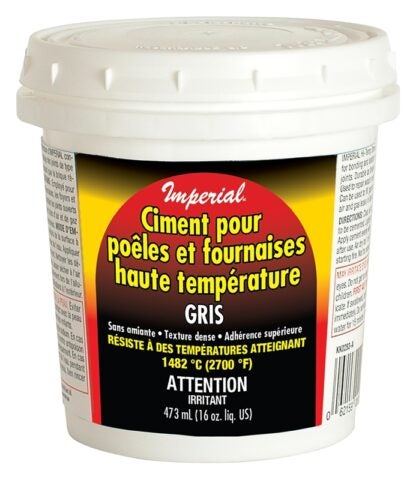 Imperial KK0283-A Stove and Furnace Cement, 16 oz Tub