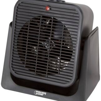 PowerZone SFH-181T 2-Function Heater/Fan, 12.5 A, 120 V, 750/1500 W, 1500 W Heating, Black