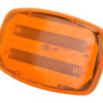 PowerZone 35705 LED Magnetic Emergency Light, Amber Reflector, ABS Reflector, 6-1/4 in W Reflector, 4 in H Reflector