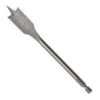 IRWIN 88806 Spade Drill Bit, 3/8 in Dia, 6 in OAL, Flat Flute, 1/4 in Dia Shank, Hex Shank