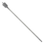 IRWIN 88708 Spade Drill Bit, 1/2 in Dia, 16 in OAL, Flat Flute, 1/4 in Dia Shank, Hex Shank