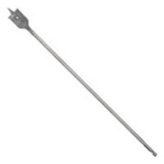 IRWIN 88710 Spade Drill Bit, 5/8 in Dia, 16 in OAL, Flat Flute, 1/4 in Dia Shank, Hex Shank