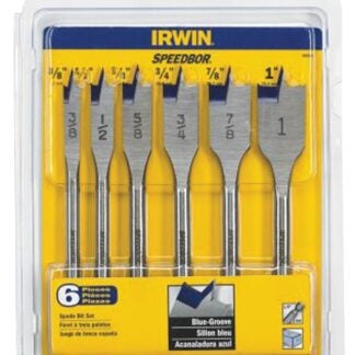 IRWIN 88886 Spade Bit Set, Standard, 6-Piece, HSS