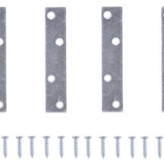 ProSource MP-Z04-C4PS Mending Plate, 4 in L, 7/8 in W, Steel, Screw Mounting