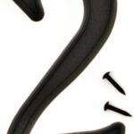 Hy-Ko PN-29/2 House Number, Character: 2, 4 in H Character, Black Character, Plastic Sells in Quantity of 10