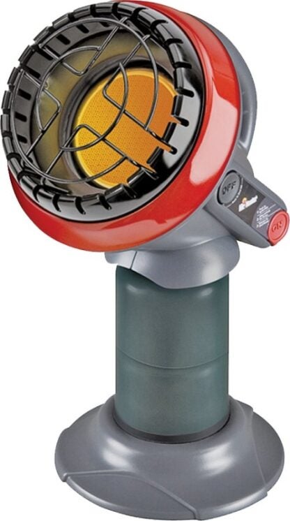 Mr. Heater F215120 Portale Little Buddy Heater, 1 lb Fuel Tank, Propane, 3800 Btu, 95 sq-ft Heating Area