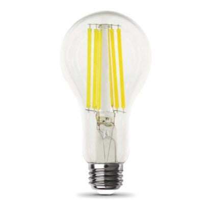 Feit Electric OM150DM/CL/830/FIL LED Bulb, General Purpose, A21 Lamp, 150 W Equivalent, E26 Lamp Base, Clear