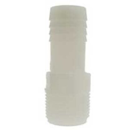 Boshart UNA-05 Pipe Adapter, 1/2 in, Insert, MPT, Nylon Sells in Quantity of 10