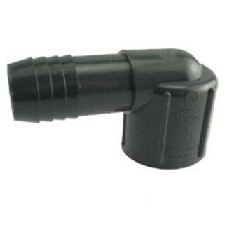 Boshart UPVCFE-05 Combination Pipe Elbow, 1/2 in, Insert x FPT, 90 deg Angle, PVC, Black Sells in Quantity of 10