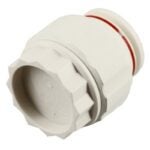 Plumb Eeze eezey-Connect Series PEEC-CA07 End Cap, 3/4 in, Polythene, Red/White