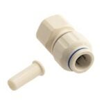 Boshart PEEC-FA0507 Pipe Adapter, 1/2 x 3/4 in, Push-Fit x FPT, Polyethylene, Blue/Red/White, 100 psi Pressure