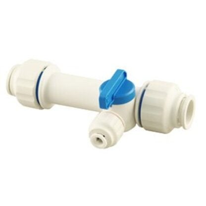 Plumb Eeze PEEC-SCTV0501 Tee Valve, 1/2 x 1/2 x 1/4 in Connection, Push-Fit