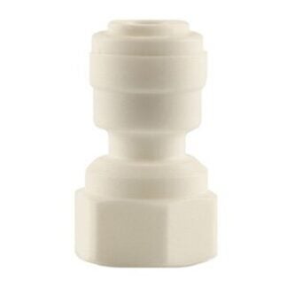 Boshart PEQC-FA0404 Pipe Adapter, 1/4 in, FPT, Polyethylene, White, 100 psi Pressure