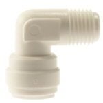 Boshart PQC-ME0606 Pipe Elbow, 3/8 x 3/8 in, 90 deg Angle, Acetal/Plastic, 100 to 170 psi Pressure