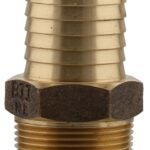 Boshart PENL-BMA12 Pipe Adapter, 1-1/4 in, MPT x Insert, Bronze, 10.63 in L