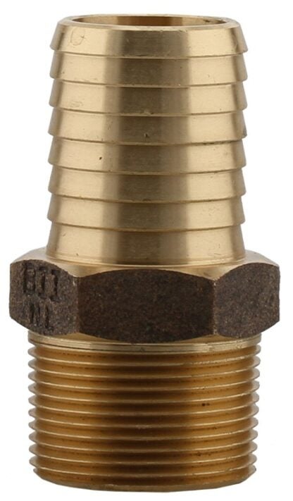 Boshart PENL-BMA12 Pipe Adapter, 1-1/4 in, MPT x Insert, Bronze, 10.63 in L