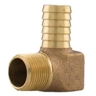 Boshart PENL-HL0710 Yard Hydrant Pipe Elbow, 3/4 x 1 in, MPT, 90 deg Angle, Bronze