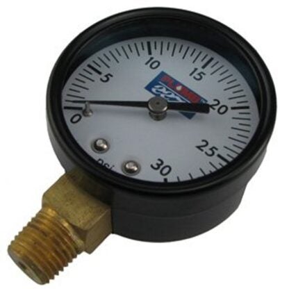 Boshart PENL-PG100 Pressure Gauge, 1/4 in Connection, MPT, 2 in Dial, Steel Gauge Case, 0 to 100 psi