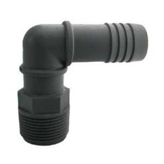 Boshart UPPME-12 Combination Elbow, 1-1/4 in, MPT, 1-1/4 in, Insert, Polypropylene Sells in Quantity of 5