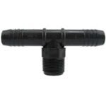 Boshart PPMT-07 Series UPPMT-07 Combination Hose Tee, 3/4 in, Insert x Insert, 3/4 in, Male, Polypropylene Sells in Quantity of 10