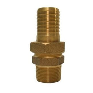 Boshart PENL-BMAU12 Pipe Adapter, 1-1/4 in, MPT x Insert, Bronze, 12-1/4 in L