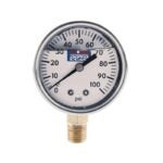 Boshart PENL-PG100G Pressure Gauge, 1/4 in Connection, MPT, 2 in Dial, Steel Gauge Case, Liquid Filled: Glycerin