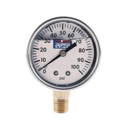 Boshart PENL-PG100G Pressure Gauge, 1/4 in Connection, MPT, 2 in Dial, Steel Gauge Case, Liquid Filled: Glycerin