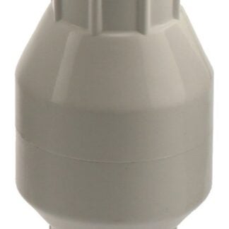 Boshart U1710S-05 In-Line Check Valve, 1/2 in, Socket, 100 psi Pressure, PVC Body