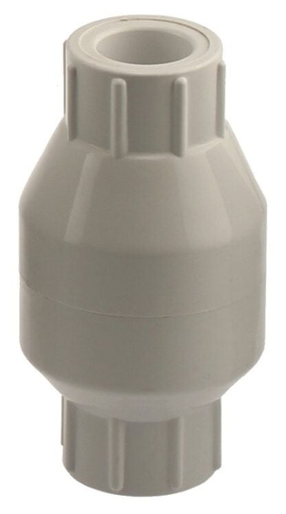 Boshart U1710S-05 In-Line Check Valve, 1/2 in, Socket, 100 psi Pressure, PVC Body