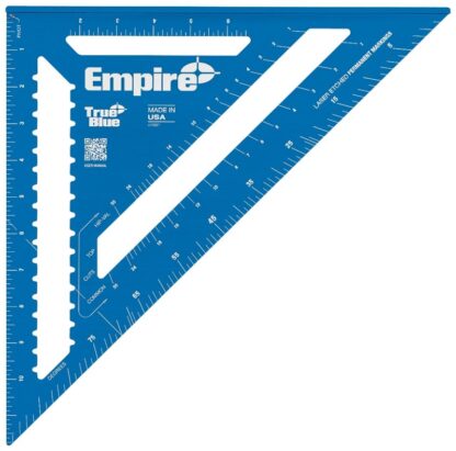 Empire E3992 Rafter Square, 0.13 in, Aluminum, 12 in L, 11.9 in W