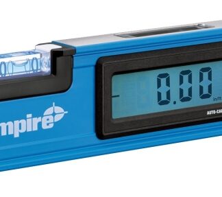 Empire True Blue Series E105.16 Digital Box Level, 16 in L, 1-Vial, Non-Magnetic, Aluminum, Blue/Silver