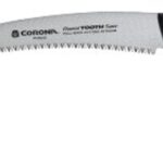 Corona RS16020 Curved Pruning Saw, 14 in Blade, SK5 Steel Blade, 6 TPI, Rubber Handle, Non-Slip Handle